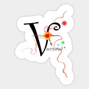 Vaccinated Design 3 Sticker